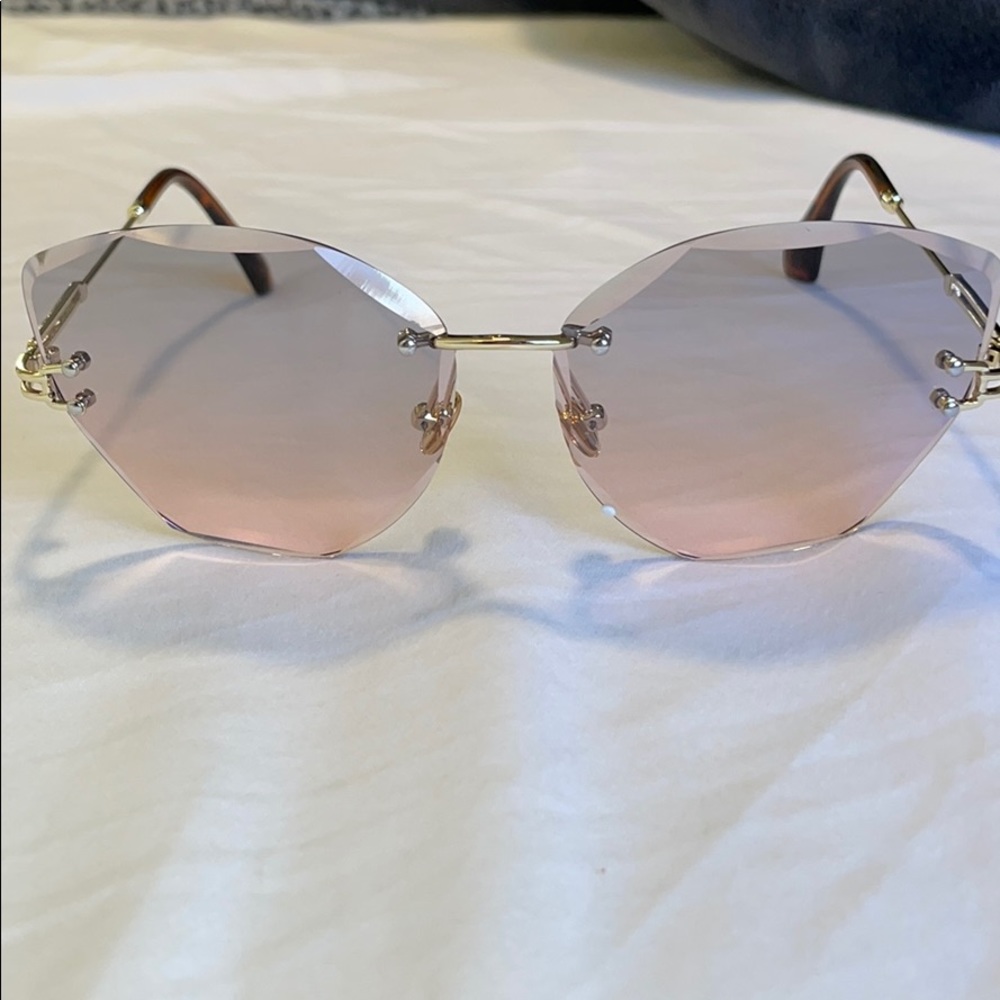 ✨ Cat Eye Rimless Sunglasses